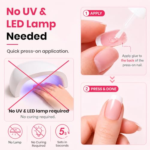 Beetles Press On Nail Glue Quick-Drying 10ml Super Strong Nail Glue - color: 00 - Clear - 01