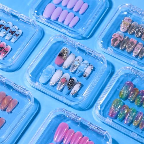 18 Pcs Press on Nail Packaging Case, Nail Packaging for Press Ons - size: 18Pcs