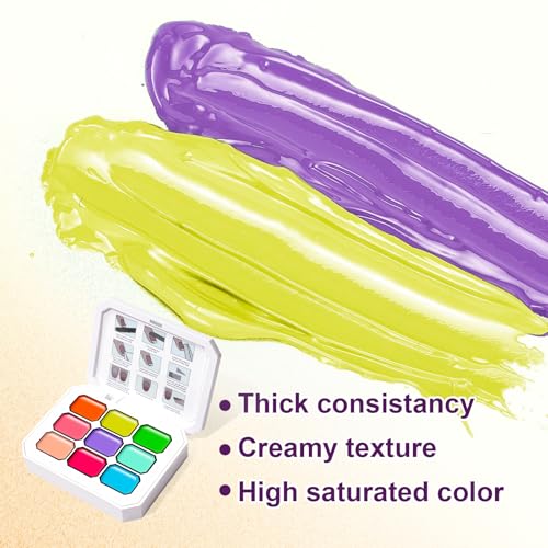 Gradient Painting Gel, 9 Colors Ombre Gel Nail Polish Sponging - color: Rainbow Candy(01)