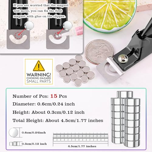 Black Premium Adjustable Nail Clippers with Magnets Sizers Nail Tip Cutter - color: 01 Violet Red, size: Samll Handle