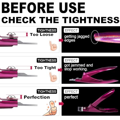 Violet Red Adjustable Nail Clippers with Magnets Sizers Nail Tip Cutter - color: 02 Chameleon Rainbow, size: Samll Handle