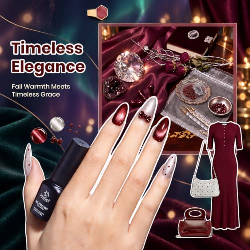 Beetles Cat Eye Gel Nail Polish Set, Timeless Gleam 20 Colors Fall Gel - color: 0-0-0-Timeless Gleam