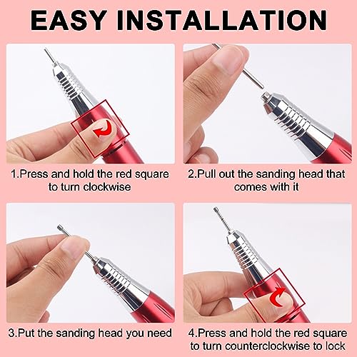 Cuticle Clean Nail Drill Bit 3/32'',Russian Manicure Drill Bits Professional Safety Carbide Under Nail Cleaner Nail Bit for Cuticle Dead Skin Nail Prepare, Manicure Nail Salon (Fine) - color: Fine 0.13x0.15