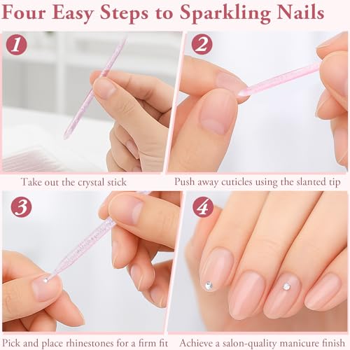 Dual-Ended Cuticle Pushers & Cleaning Tools for Manicure/Pedicure 100 PCS Pink Disposable Nail Sticks