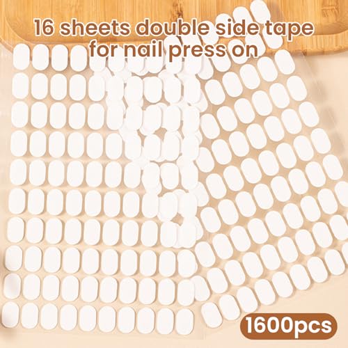 1696 Double Sided Tape for Press On Nails Stand - color: White, size: Large