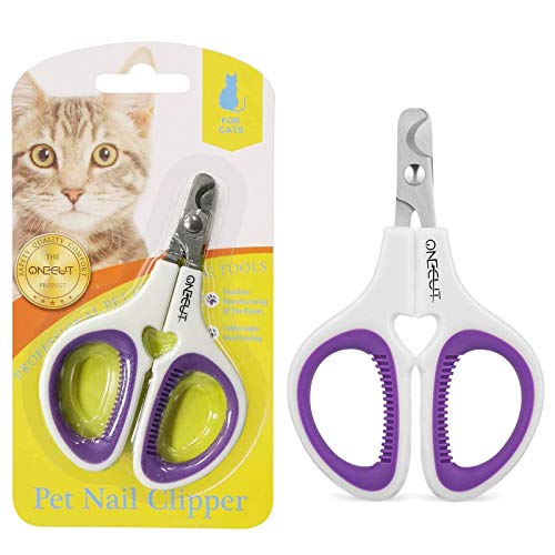 Pet Nail Clippers, Cat & Kitten Claw Nail Clipper Safe Sharp Trimmer - color: Purple