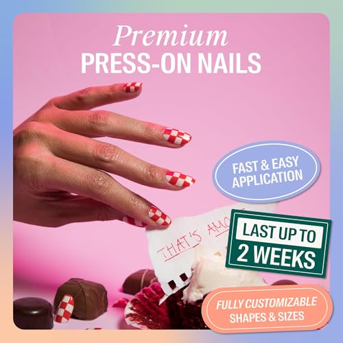 Chillhouse - Chill Tips, Press on Nails Kit - That's Amore (Oval) - 30 Nail Shapes & Sizes - Up to 2 Weeks of Wear - Customizable Fit - Reusable - Latina Founded & Women Owned - Beauty & Self Care - color: That's Amore
