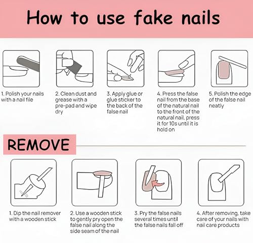 24Pcs Fall press on nails short square fake nails with brown flowers design - color: fallnails11