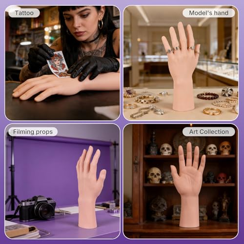 Medarchitect Silicone Tattoo Practice Hand, Woman Left Hand