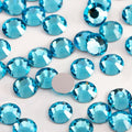 5000pcs SS6 Flatback Glass Rhinestones for DIY(Aquamarine) - color: Aquamarine, size: SS6-5000PCS