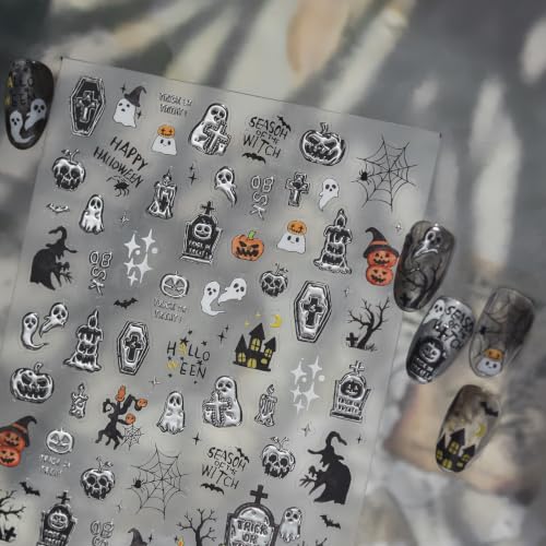 Halloween Nail Stickers for Nail Art - color: Color-12