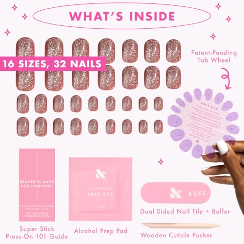 Olive & June Effects Super Stick Press-On Nails, Shacket Velvet - color: Shacket Velvet (Pack of 1)