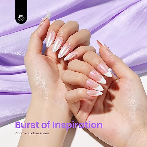 Beetles Pearl Chrome Nail Powder 4 Colors Metallic Mirror Effect - color: A - White-4