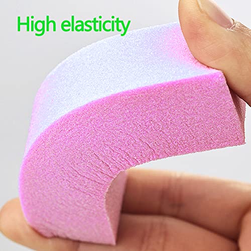 20pcs Nail Buffer Blocks 4Sides,120Grit Pedicure Manicure Buffer Kits Pink