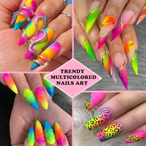 13 Colors Neon Phosphor Nail Pigment Powder Set - color: 13pcs Fluorescent Powder