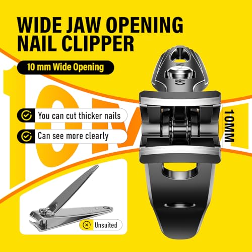 Ultra Wide Jaw Opening Nail Clippers Set, Extra Long Handle Toenail Clipper - size: Wide Jaw 1pc