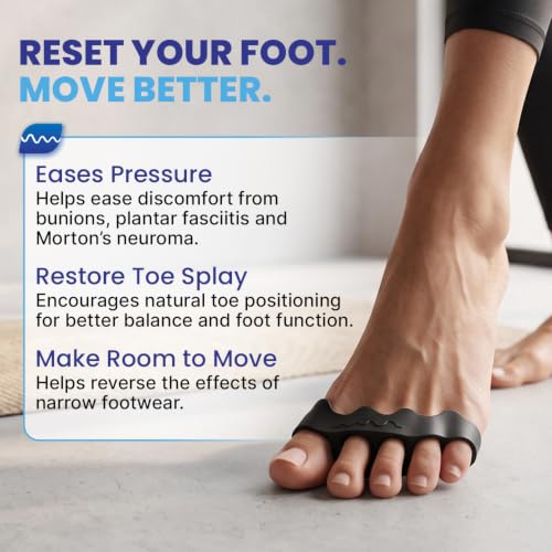 Spacer Mobility Toe Spacer, 5-Loop Silicone Toe Separators for Men & Women - size: 5-Loop