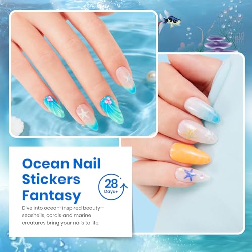 Beetles Gel Nail Polish Kit 25 Colors Gel Polish Chrome Nail Art Cat Eye - color: Ocean Odyssey