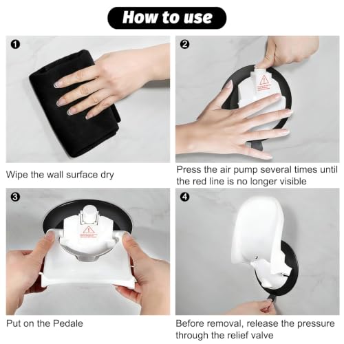 Shower Foot Rest with Wall Mounted Storage Holder for Shaving Leg & Cream