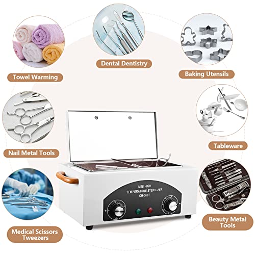High Temperature Sterilizer Dry Heat Nail Tool Dental Tool Sterilizer 1.5L