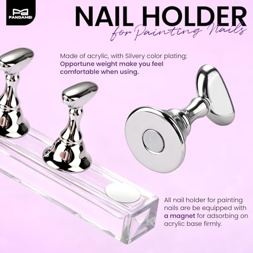 Fandamei 20PCS Nail Stands, Press On Nail Stand, Nail Stand For Press Ons - color: Silvery