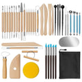 Amrules 43 Pcs Polymer Clay Sculpting Tools Kit for Adults, Light Yellow - color: Lightyellow-43Pcs