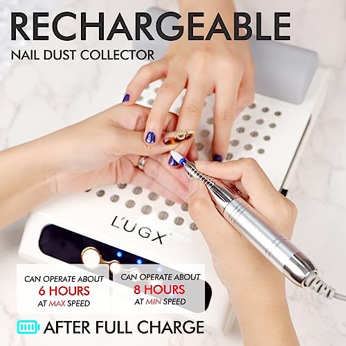 L'UGX Rechargeable Nail Dust Collector, Dust Collector Nail Tech, LG618