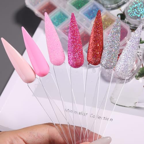 SUTOKAKA 150 Pcs Nail Swatch Sticks with Ring, Clear Pointed Shaped - color: Clear Stiletto 150pcs