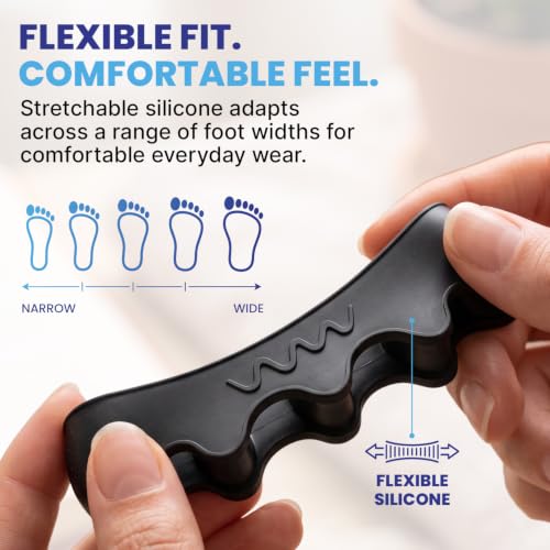 Spacer Mobility Toe Spacer, 4-Loop Silicone Toe Separators for Men & Women - size: 4-Loop