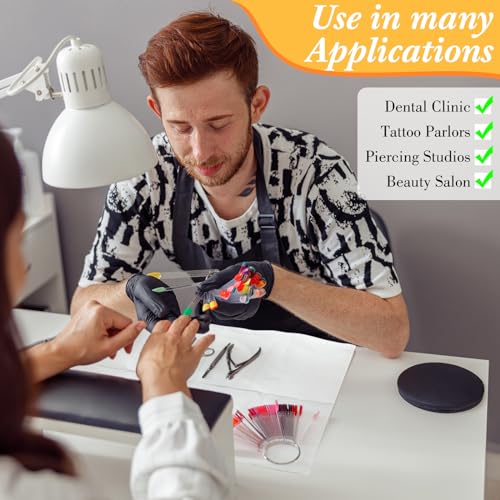 Newwiee 250 Pcs Disposable Nail Table Towels Mat, 13'' x 18'' Patient Bibs 3 Ply Waterproof Tattoo Bibs Nail Towels Paper Tray Covers Clean Pads Tattoo Supplies (White) - color: White