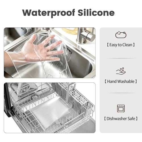 Silicone Makeup Mat for Vanity, 15.7" x 11.8" Heat Resistant Clear Desk Mat, Easy to Clean Water Vanity Protector Mat, Portable Makeup Accessories for Use While Traveling - size: 15.7" x 11.8"