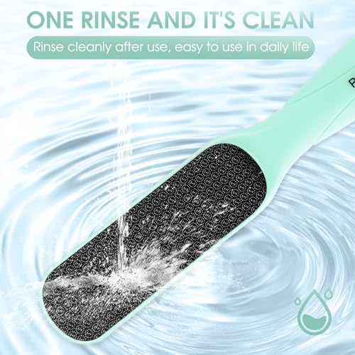 Dual Sided Nano Glass Foot File Green with Cleaning Brush - style: Green Pedicure Foot File