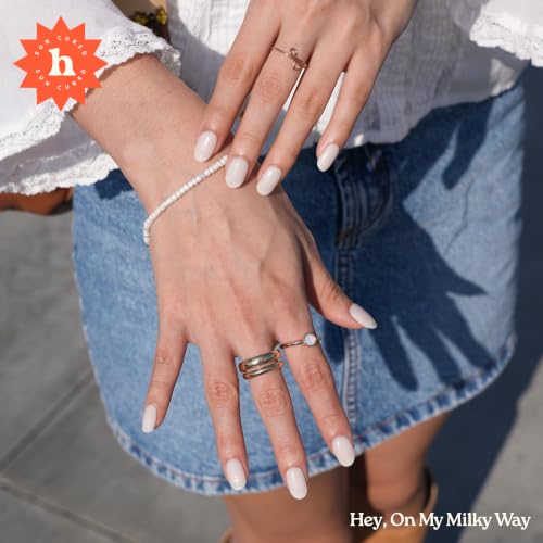 Heyhae Semi Cured Gel Nail Strips - Hey, On My Milky Way - color: Hey, On My Milky Way
