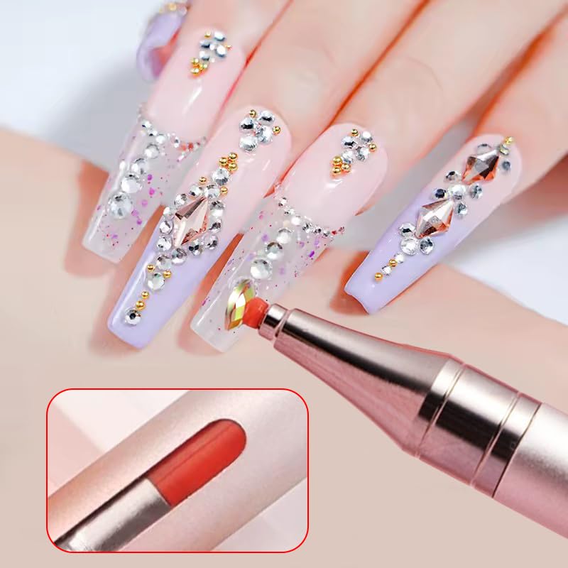 18 Pieces Red Wax Refills for Automatic Refillable Wax Pen, Refillable Wax for Diamond Painting, Diamond Art Pens Refillable Wax Refills Rhinestone Picker Pen Accessories - color: Red