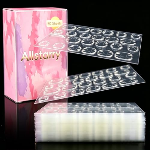 Allstarry 1200pcs (50 Sheets) Adhesive Tabs Breathable Flexible Glue Tabs - size: 1200 Count (Pack of 1)