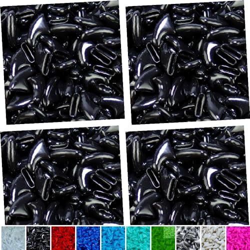 zetpo 80 pcs Cat Nail Caps | Cat Claw Covers | with Adhesives and Applicators (Black, Medium) - color: Black, size: Medium