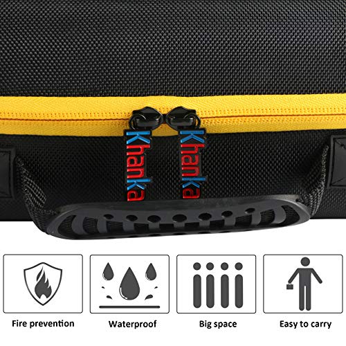 khanka Hard Tool Case Replacement for DEWALT 20V MAX* Finish Nailer Angled 16GA (DCN660B), Case Only