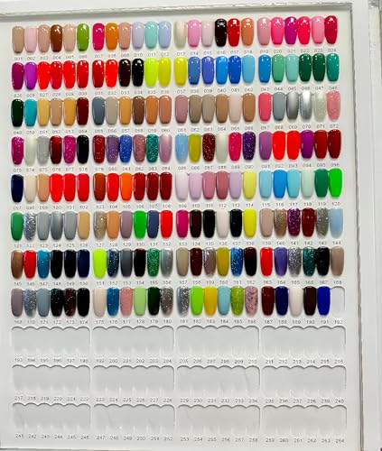 Acycoin2A 528 Nail Gel Polish Display Chart Acrylic Nail Art Sample Book - size: Extra Large