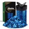 Matio Chunky Glitter 7.05oz/200g Gem Blue Craft Ultra Fine Glitter Powder - color: Gem Blue