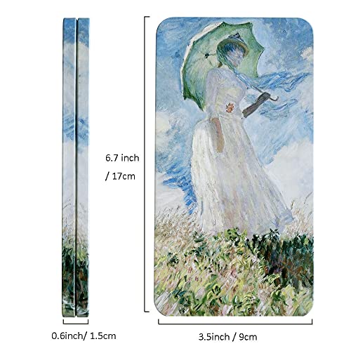 FCLUB Watercolor Palette Tin Case with 20PCS Empty Full Pans Magnetic Strip - color: Monet, size: 6.7" x 3.5" x 0.6"