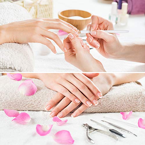 Blulu 12 Pieces White Nail Whitening Pencil 2-in-1 White Manicure Pencils for Under Nails with Cuticle Pusher for Manicure Supplies Art DIY Design Tool