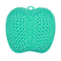 BESKAR XL Larger Shower Foot Scrubber Mat with Non-Slip Suction Cups - color: Green
