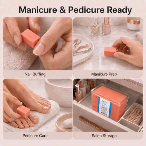 ForPro Mini Buffing Block, 1000-Count, 100/180 Grit, Orange - color: Orange