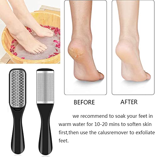 36 in 1 Pedicure Kit, Stainless Steel Foot Care Tools with Foot Rasp - style: Black&Silver