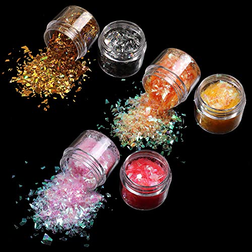 Allstarry 12 Colors Mermaid Nail Chunky Glitter - color: Mermaid Glitter