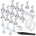 Fandamei 20PCS Nail Stands, Press On Nail Stand, Nail Stand For Press Ons - color: Silvery