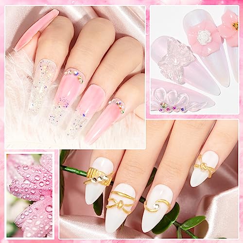 MIZHSE Non-Sticky Solid Builder Gel For Nails, 30g Clear and Pink Sculpting Building Carving Modeling Hard Gel for Nail Strengthen Nail Extension 3D Nail Art for Soak Off Manicure Kit DIY Home Gift - color: 30g Clear+Pink