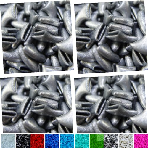 zetpo 80 pcs Cat Nail Caps | Cat Claw Covers | with Adhesives and Applicators (Silver, XS) - color: Silver, size: XS