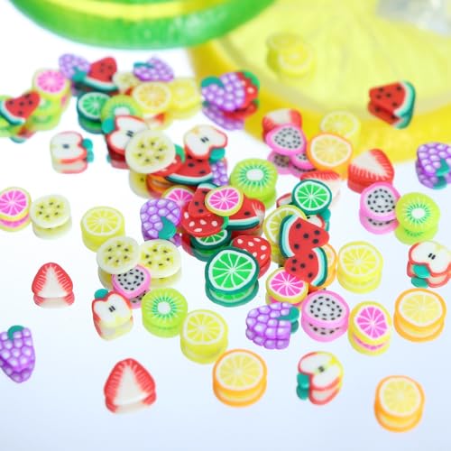 1 Box 12 Color Holographic Fruits Nail Glitter Strawberry Watermelon Nail Sequins 3D Red Green Nail Flakes Sparkly Powder Flakes Shiny Nail Glitter Colorful Nail Sequins Glitter for Nails Art 12 Grids - color: Color 18