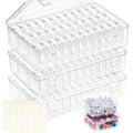 Bead Organizer Box 108 Pcs Plastic Storage Containers for Craft Jewelry